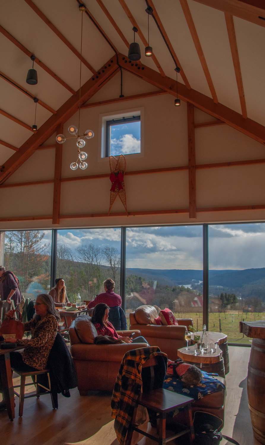 The Tasting Room at Seminary Hill is a full-service restaurant serving seasonal, farm-to-table dishes, and the view is out of this world.